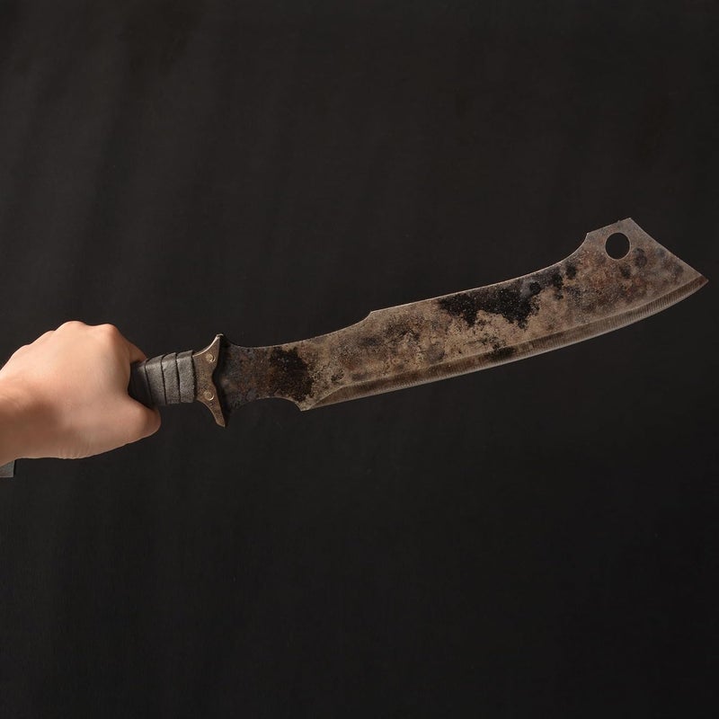 SV Handmade cast Manganese Steel Chopping Blade Sword, Full Tang, Outdoor, Hunting, Camping, Hiking, Survival, with Protective Cover, Multiple Styles to Choose from - Image 4